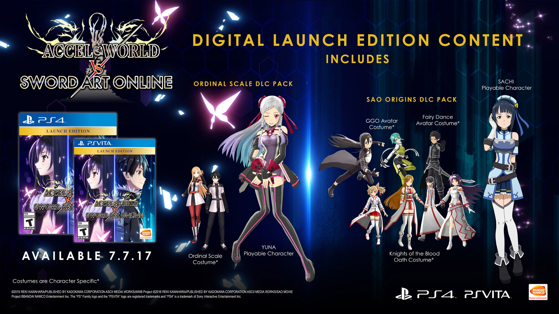 ACCEL WORLD VS SWORD ART ONLINE llega el 7 de julio a PlayStation 4 y PS Vita