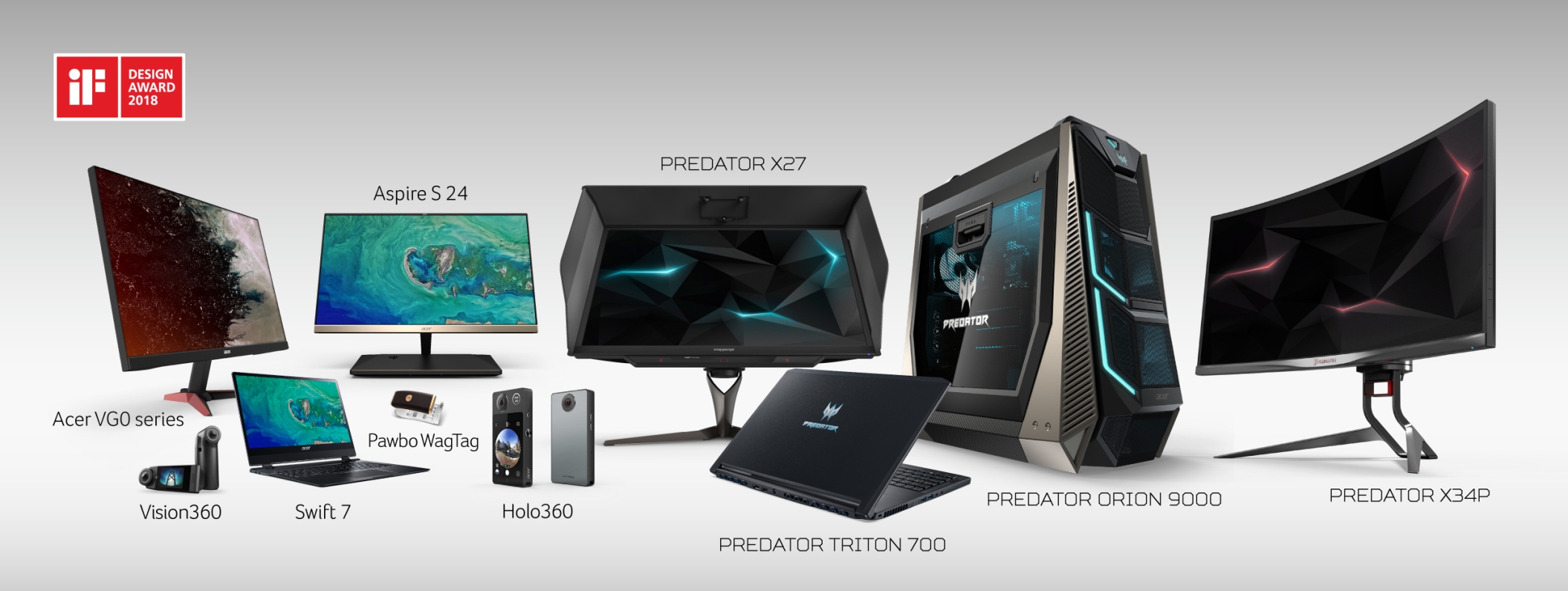 Acer gana 12 Premios de Diseño iF 2018