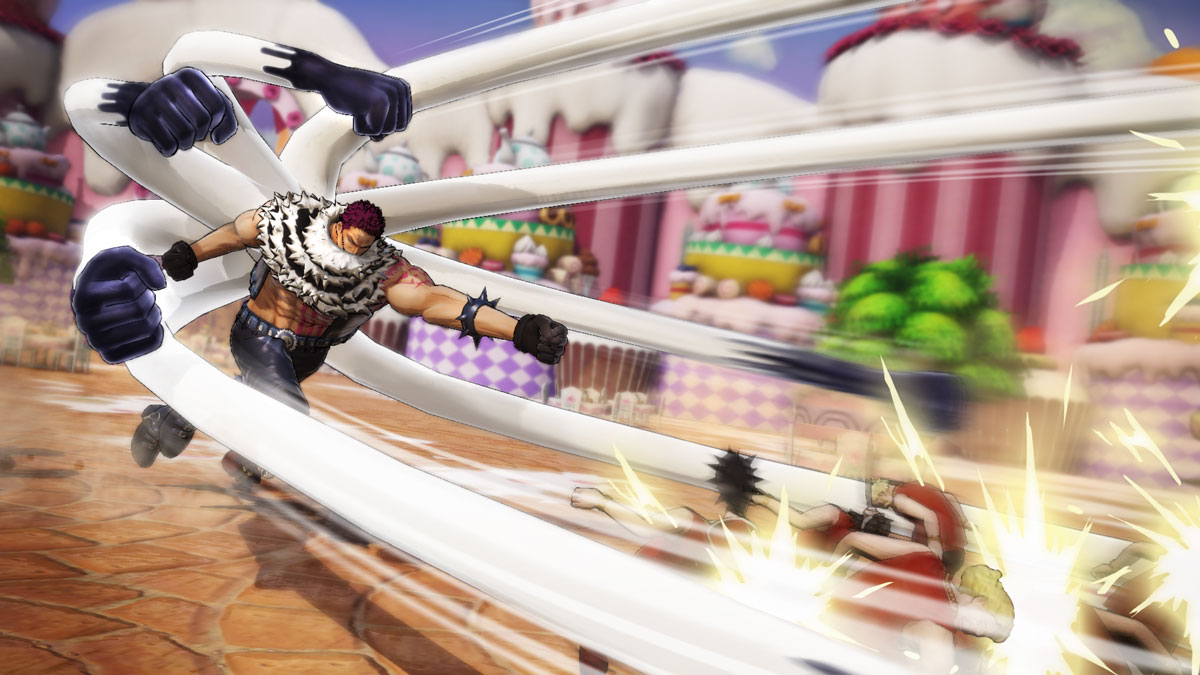 Luffy Forth Gear Snakeman y Charlotte Katakuri se unen a la batalla en One Piece: Pirate Warriors 4
