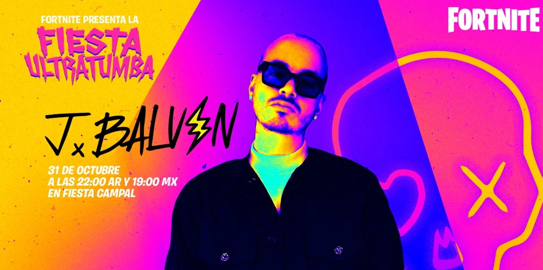 J BALVIN participará en la fiesta ultratumba de fortnite