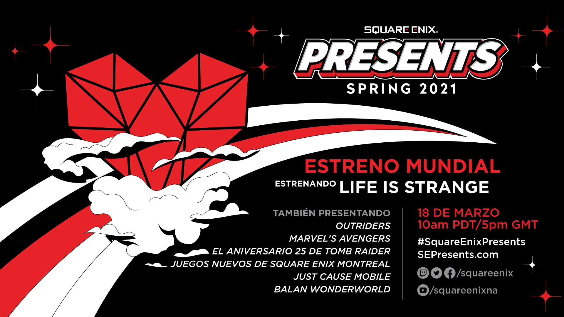 Prepárate, el 18 De Marzo llega Square Enix Presents