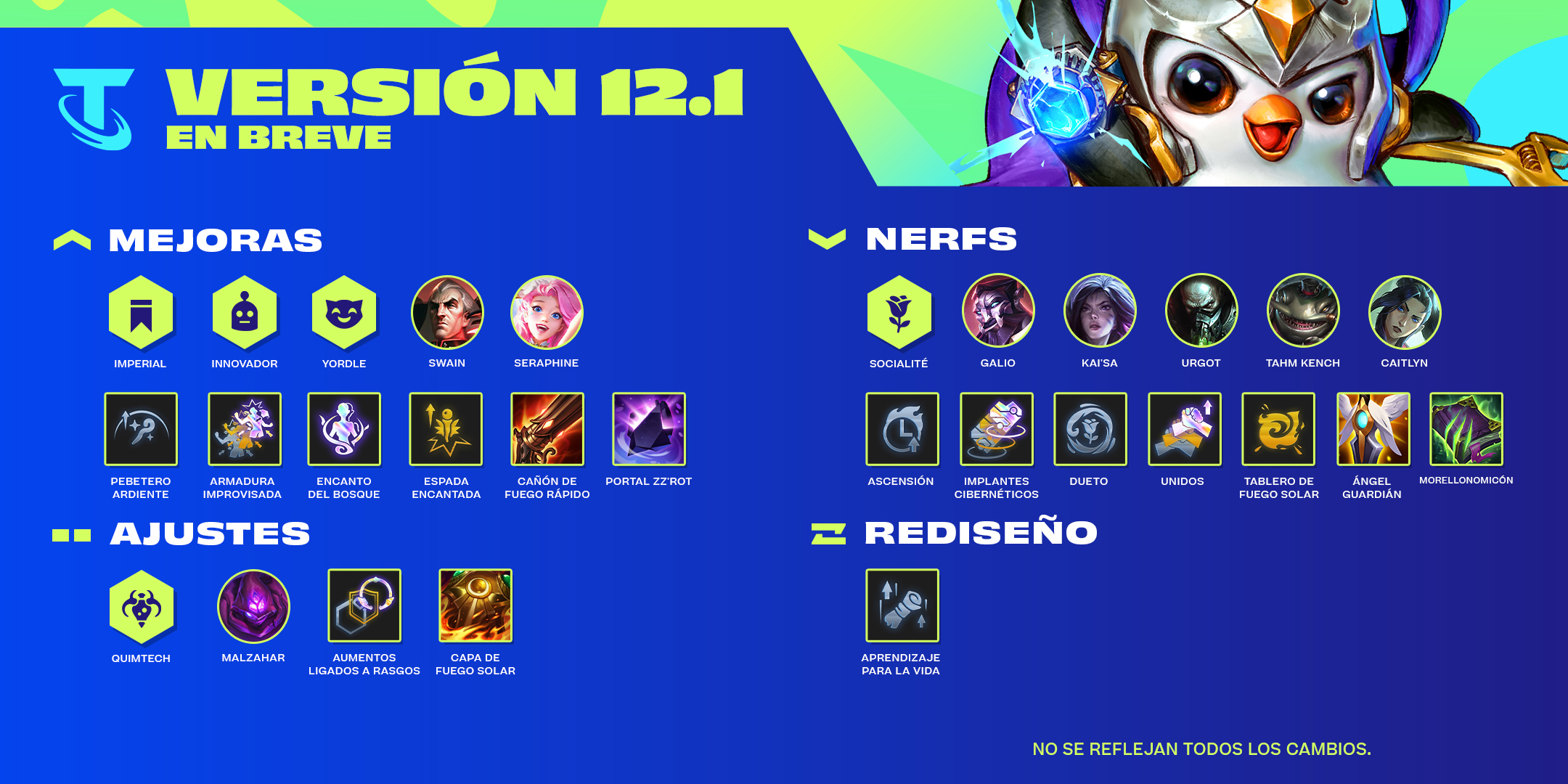 Ya está disponible la versión 12.1 de Teamfight Tactics