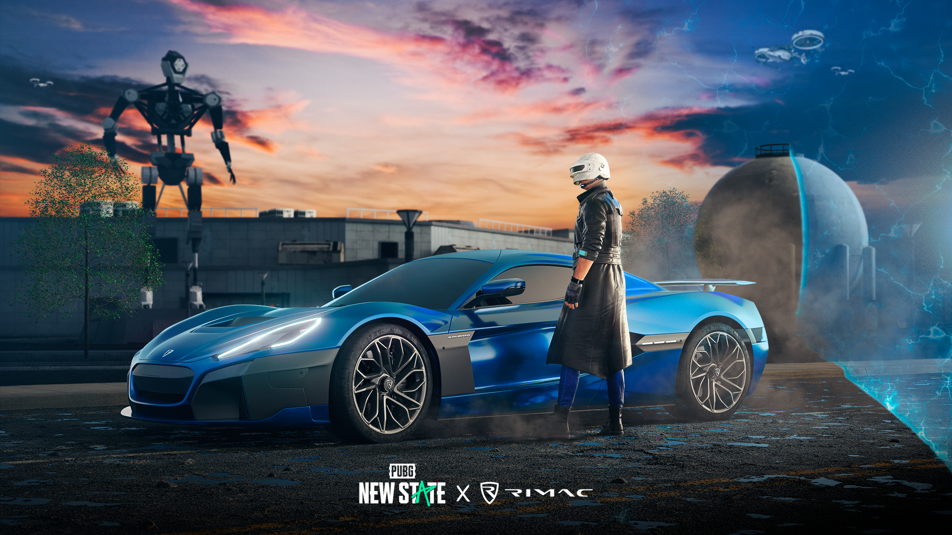KRAFTON y Bugatti Rimac se asocian para llevar el Rimac Nevera a PUBG: New State