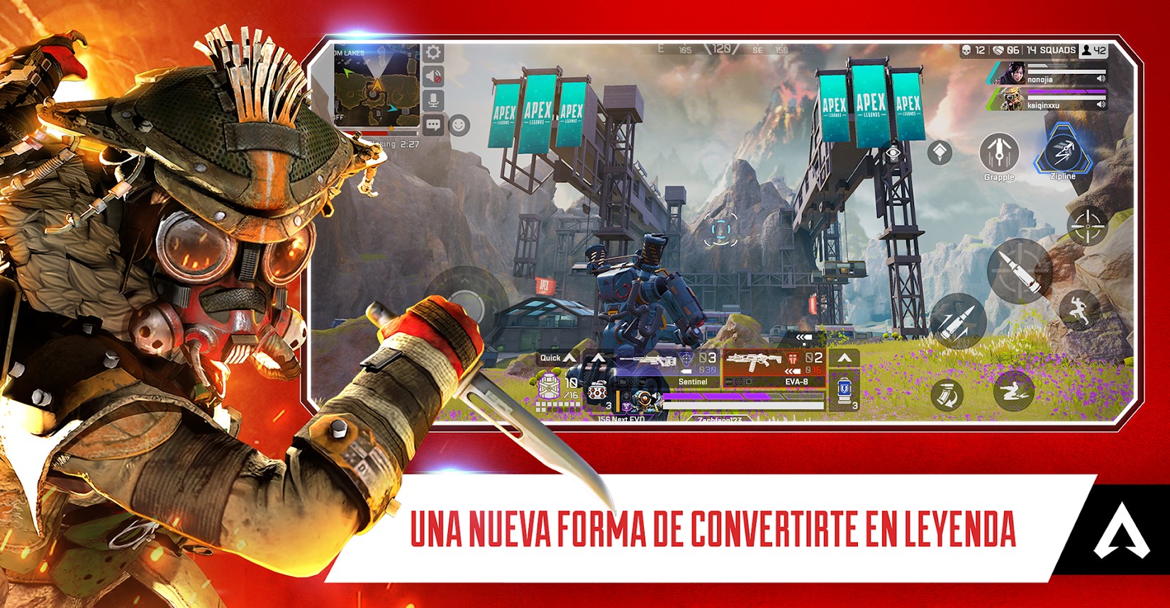 Lanzamiento regional limitado de Apex Legends Mobile