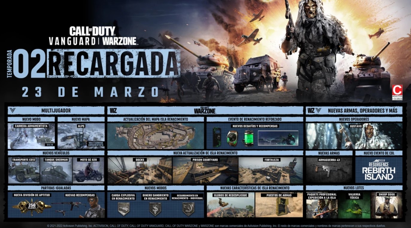 Prepárate para Isla Renacimiento Reforzada en Call of Duty: Warzone