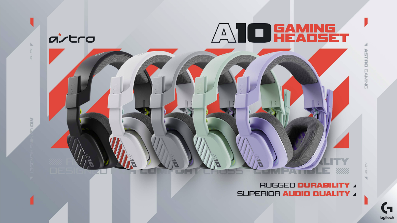 Logitech G presenta los nuevos audífonos con cable Astro A10 para videojuegos PlayStation y Xbox