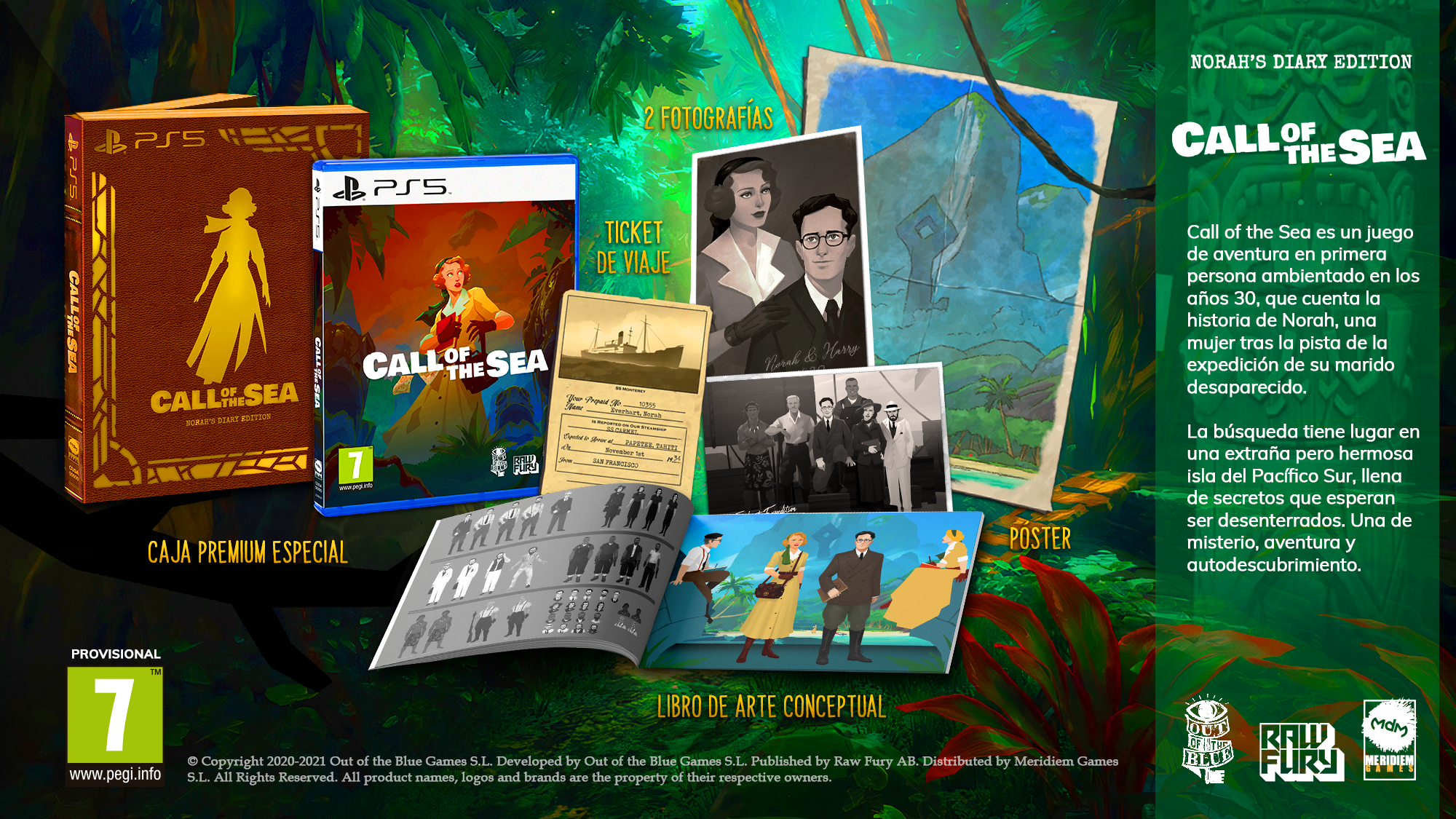 Llegan las Ediciones especiales en caja de Call of the Sea PS5 ‘Journey Edition’ y PS4 ‘Norah’s Diary Edition’