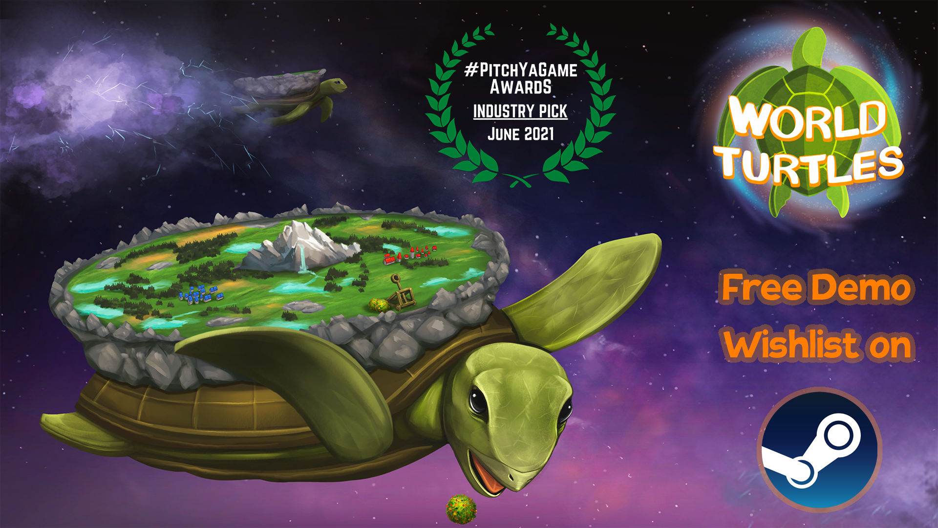 World Turtles, un colony builder asombroso en la espalda de una tortuga gigante