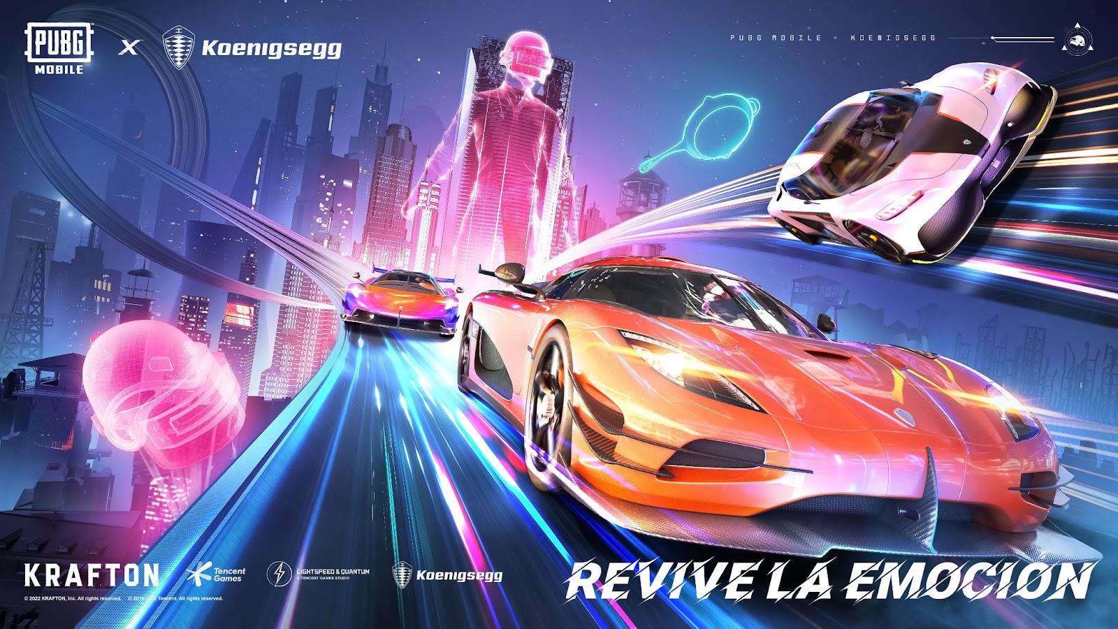 El Megacar One:1 llega a PUBG Mobile En Su Segunda Colaboración con Koenigsegg