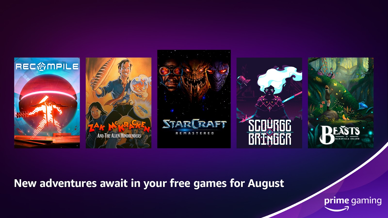 Prime Gaming revela sus ofertas de agosto de 2022