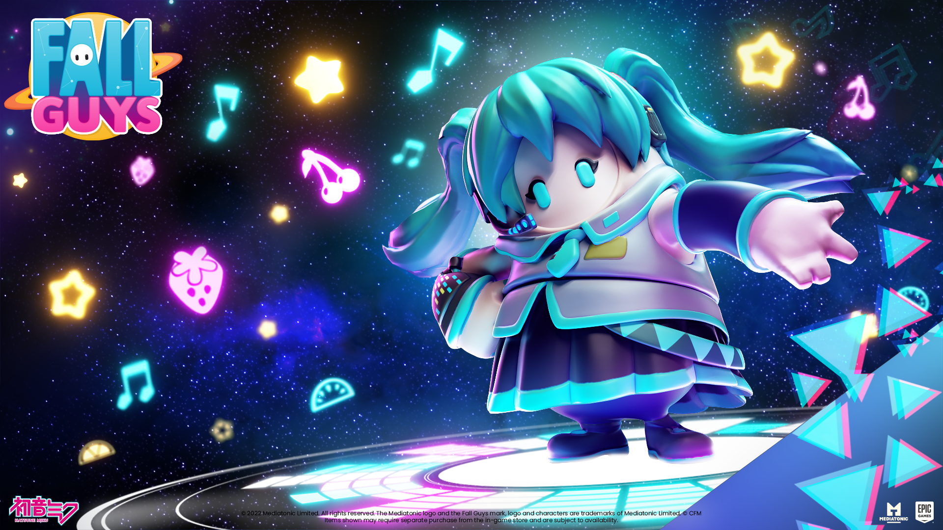 HATSUNE MIKU Llega a Fall Guys