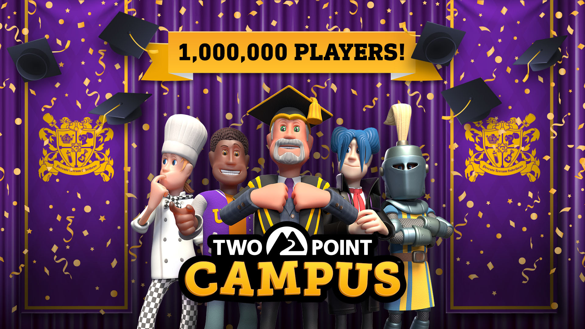 Two Point Campus alcanza un millón de jugadores apenas dos semanas después de su lanzamiento