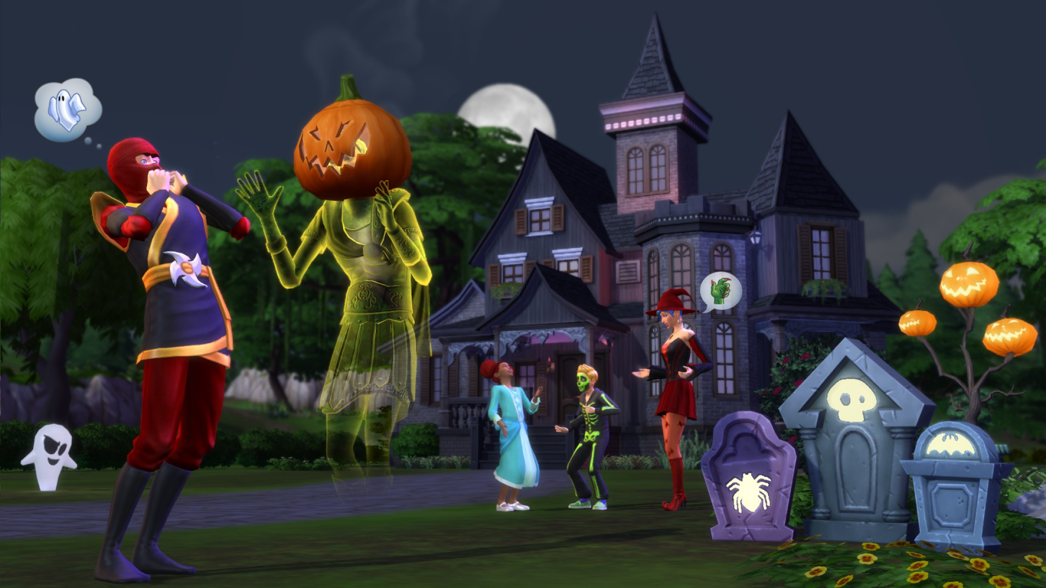 Celebra Halloween en Los Sims 4 Con Los Packs Más Escalofriantes