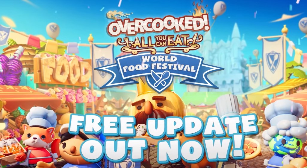 Un Plato Fresco De Cocina Global Libre Se Sirve en OVERCOOKED Todo Lo Que Pueda Comer