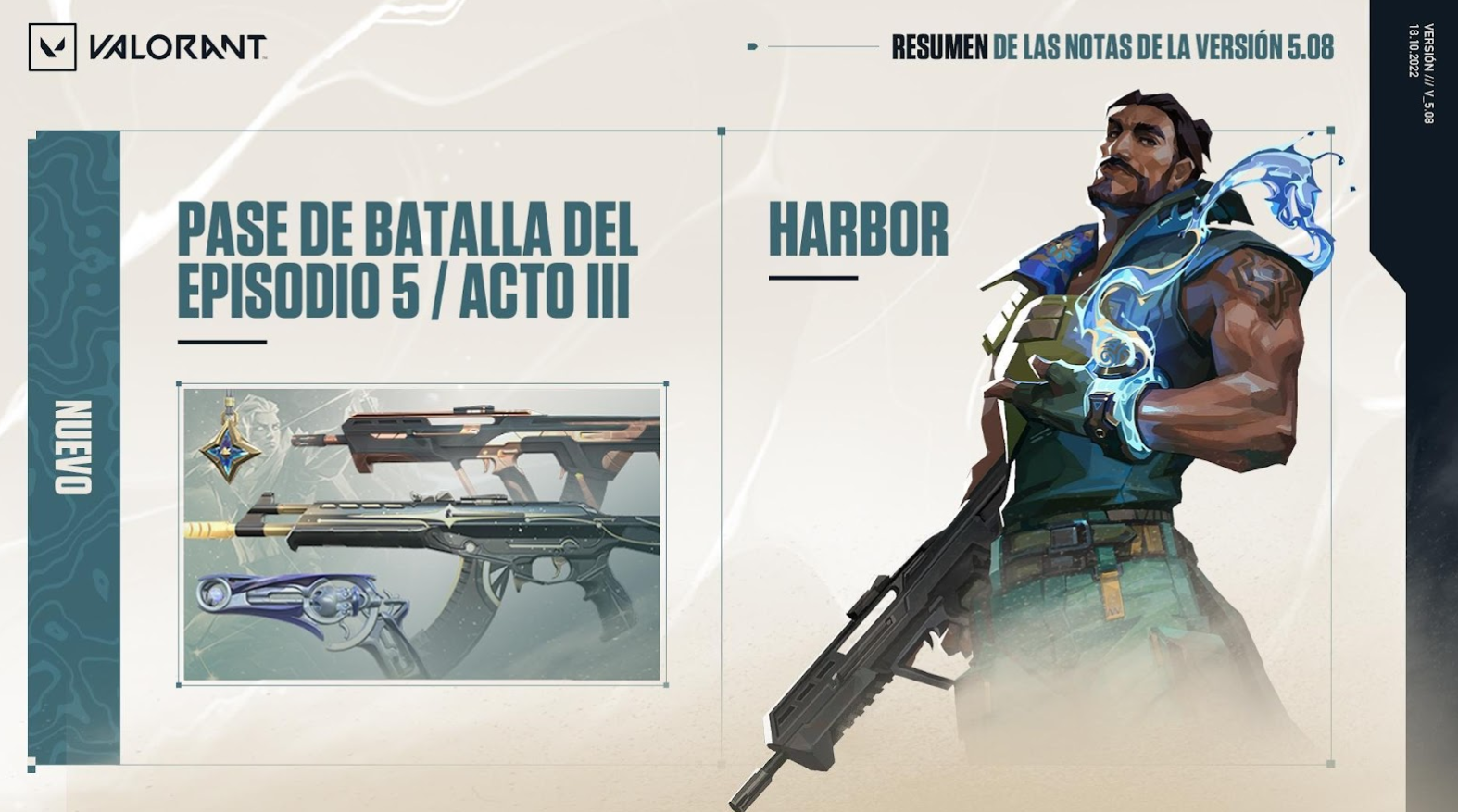 NOTAS DE LA VERSIÓN 5.08 DE VALORANT