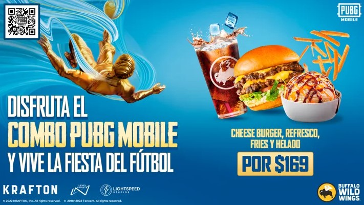 PUBG Mobile y Buffalo Wild Wings celebran juntos la copa del mundo