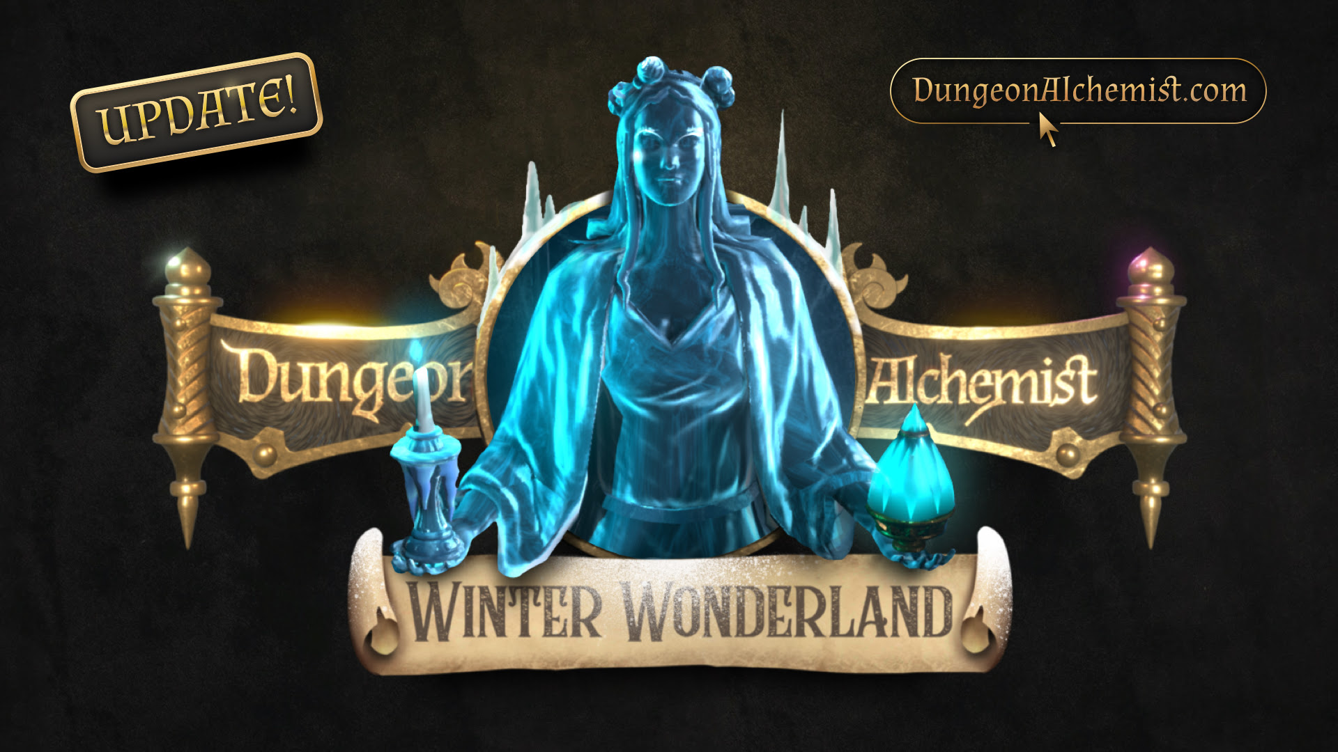 La actualización Winter Wonderland llegará a finales de mes, de forma gratuita para todos los poseedores de Dungeon Alchemist.