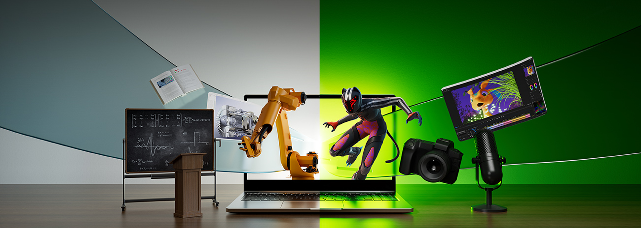 Mejor opción para este regreso a clases, equipos potenciados por los GPUs GeForce RTX Serie 30 y Serie 40 de NVIDIA