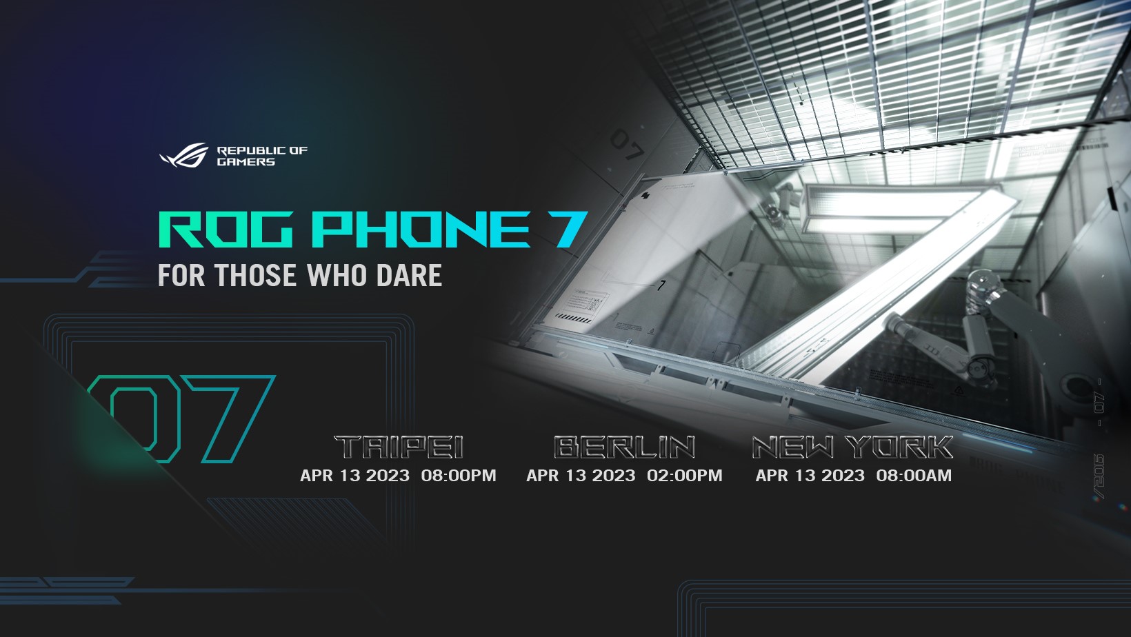 ASUS Republic of Gamers Anuncia el evento de lanzamiento virtual ROG Phone 7