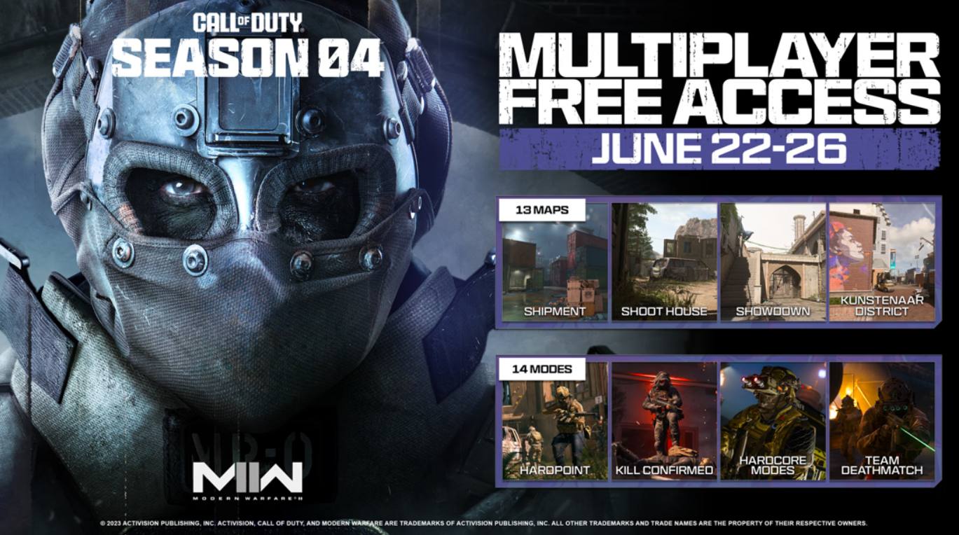 Acceso gratuito a la Temporada 04 de Call of Duty: Modern Warfare II