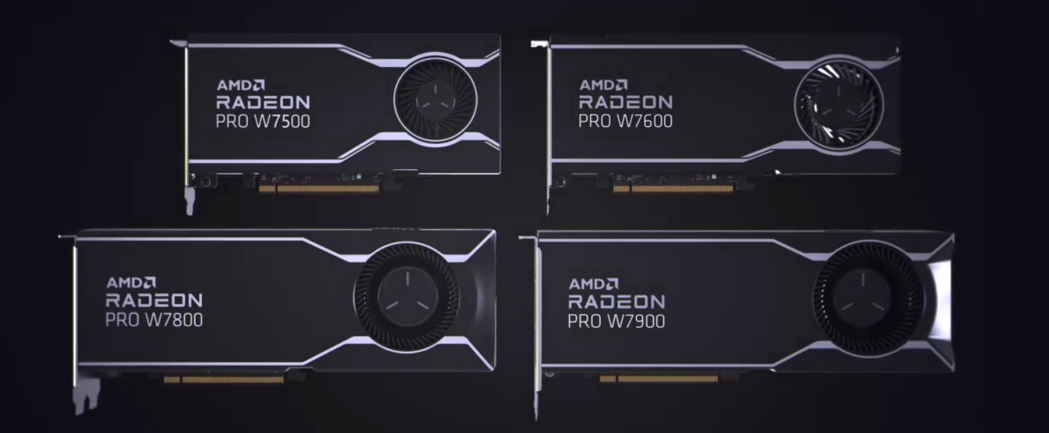 Nuevas Tarjetas Gráficas AMD Radeon PRO Serie W7000 para estaciones de trabajo