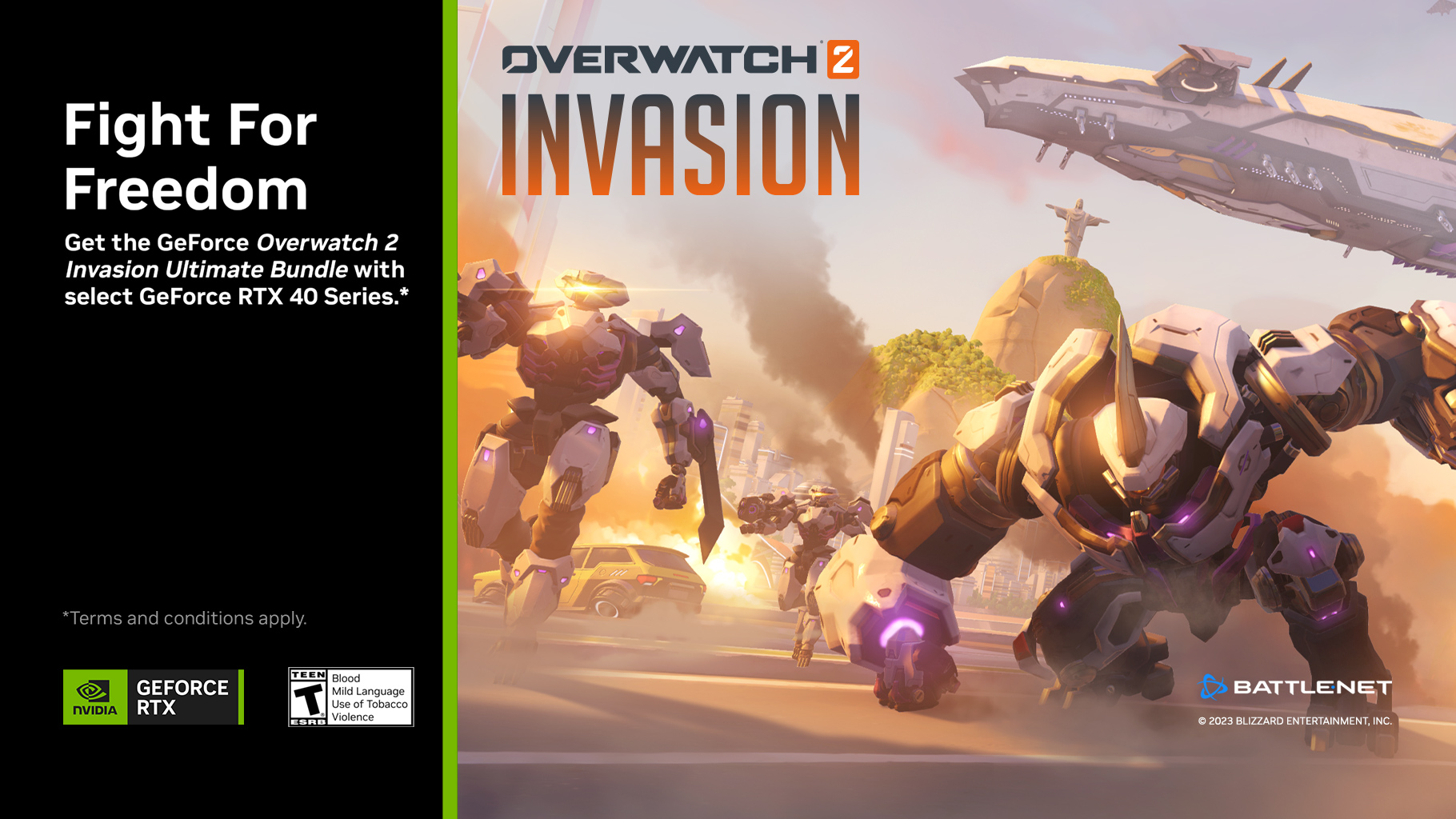 Compra una GeForce RTX Serie 40 y obtén ‘Overwatch 2: Invasion’ Ultimate bundle
