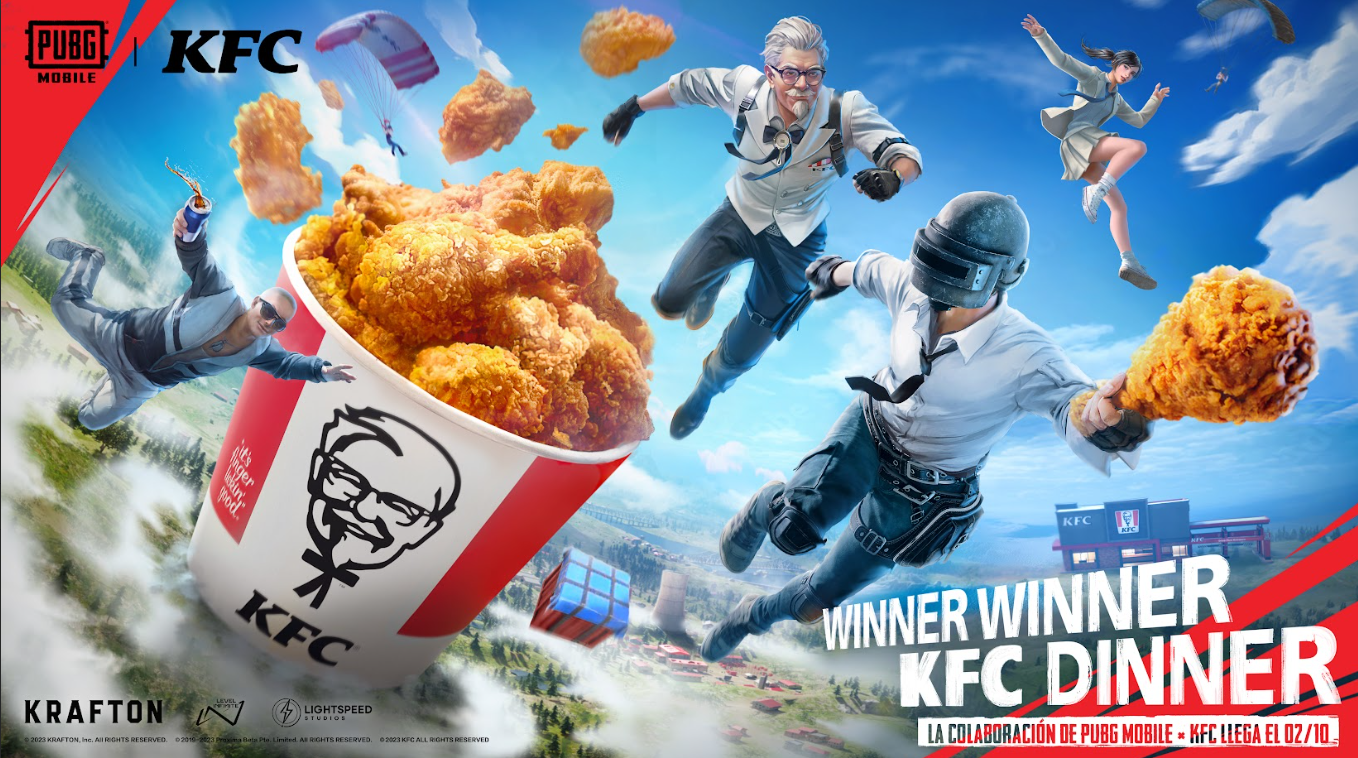 KFC se une a PUBG: BATTLEGROUNDS y PUBG MOBILE