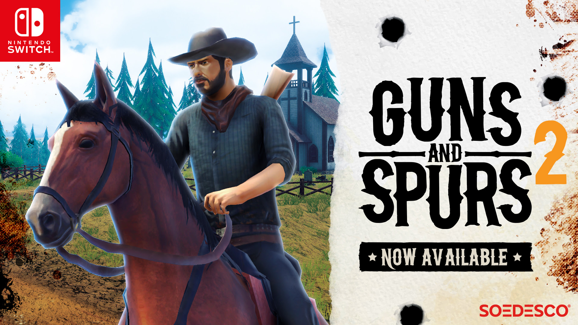 Guns and Spurs 2 llega hoy a Nintendo Switch
