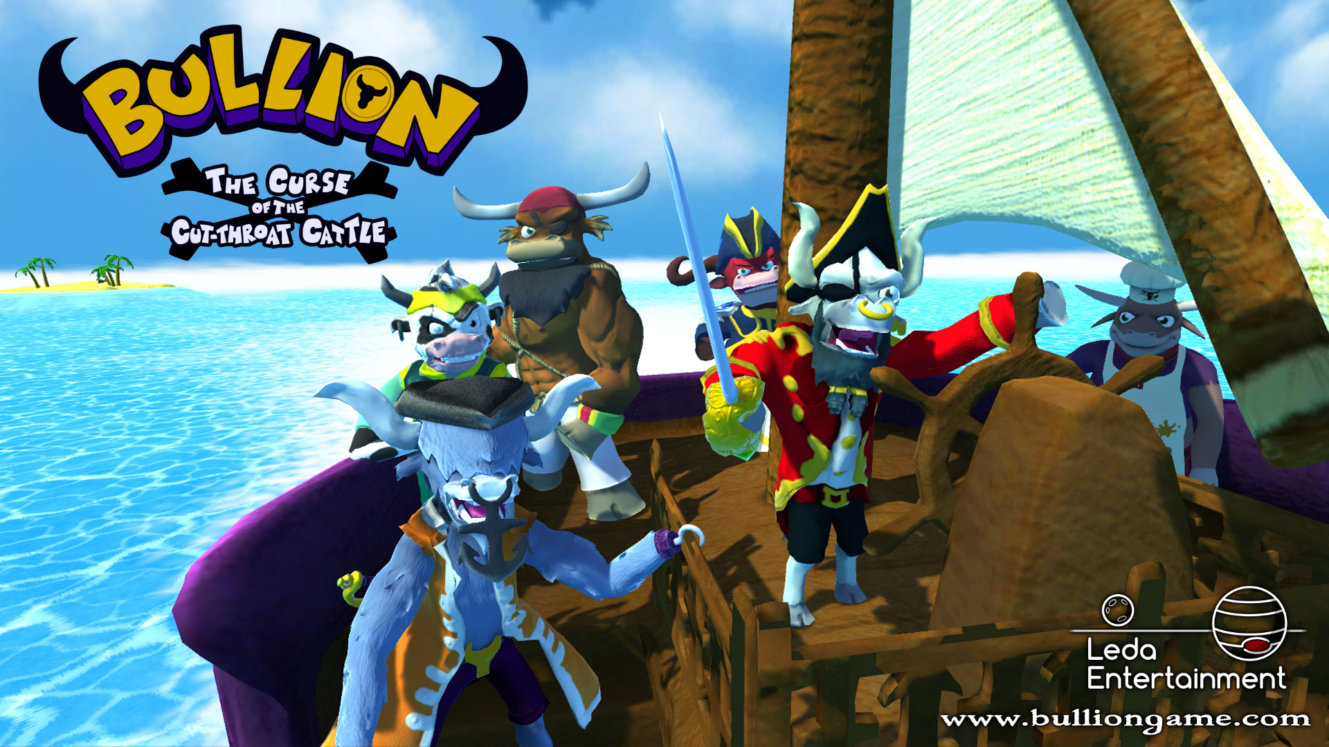 Comienza la batalla de los Bucaneros Bovinos: Hoy sale a la venta «Bullion – The Curse of the Cut-Throat Cattle».