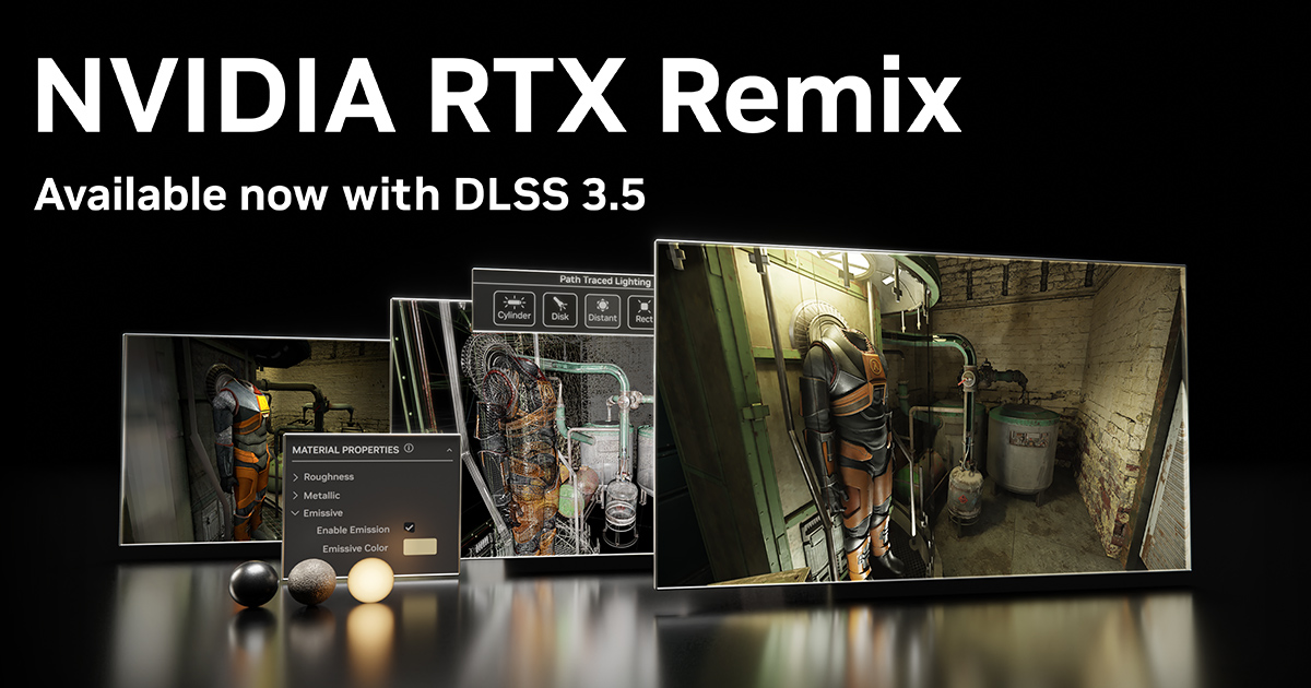 NVIDIA RTX Remix se actualiza a DLSS 3.5 con reconstrucción de rayos