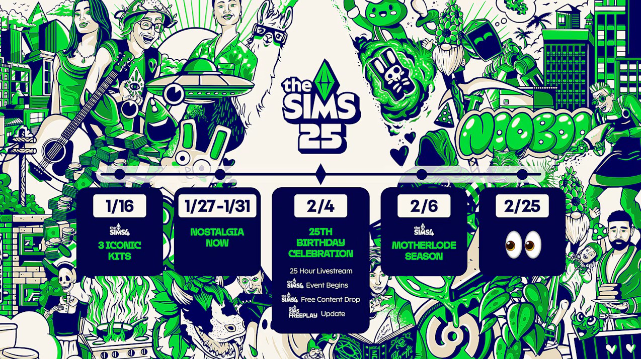 Celebra 25 Preciados años a través del Universo de Los Sims