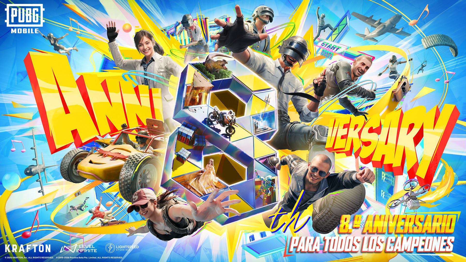 Jujutsu Kaisen y el nuevo modo Evolving Universe llegan a la Actualización 4.3 en el 8.º aniversario de PUBG MOBILE