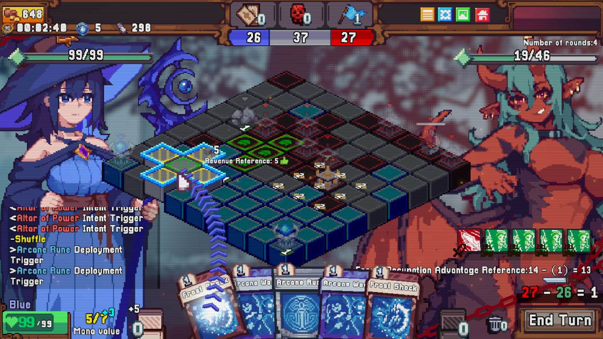 Rainbow Legends,  No permitas que el oponente arrase tu tablero con estrategia geometrica